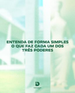 Estudar os Três Poderes é essencial para qualquer concurso público. E entender as funções de cada um ajuda você a acertar questões de forma muito mais rápida e segura.

Executivo administra.
Legislativo cria leis e fiscaliza.
Judiciário aplica a lei.

Salve este post para revisar quando precisar e compartilhe com quem também está estudando.

#TrêsPoderes #ConcursoPúblico #EstudarParaConcursos #IDConcursos #DireitoConstitucional #Estudos #Concursando #MapaMental #ResumoParaConcurso