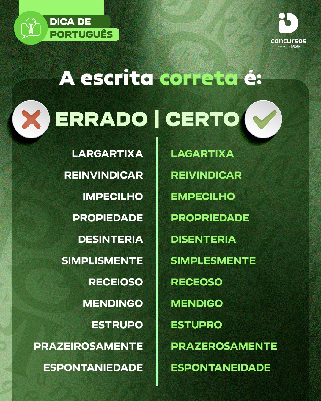 E você? Conhece mais alguma palavra que as pessoas costumam errar? Comenta aqui embaixo.