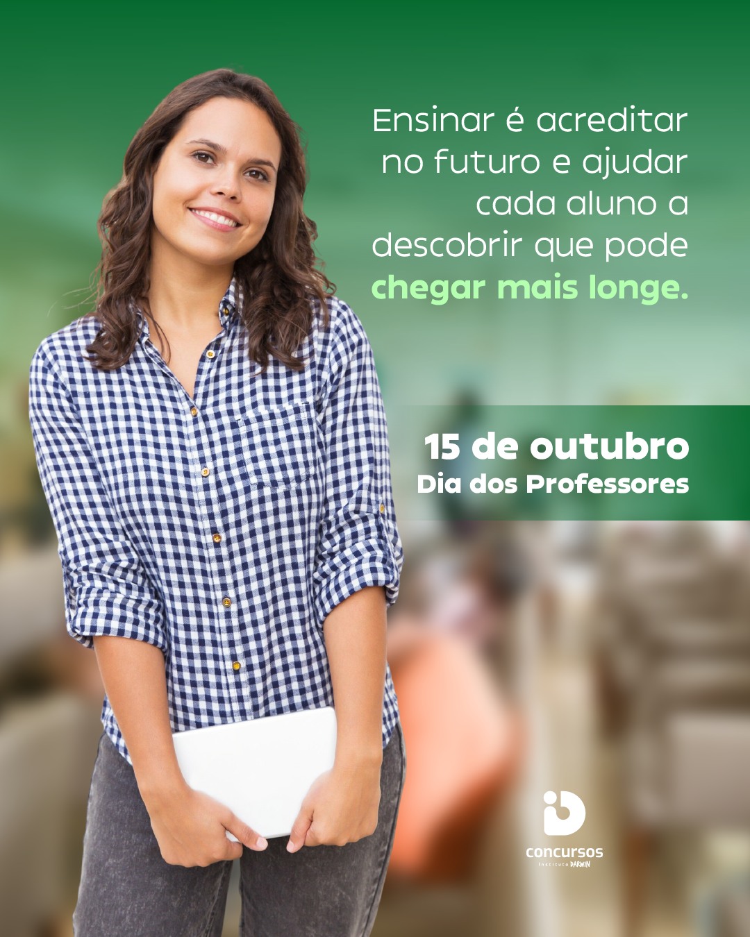 Todo professor deixa marcas que vão além do que ensina. Deixa coragem em quem tinha medo de tentar, confiança em quem duvidava de si e possibilidades onde antes havia incerteza. 💛

Hoje, nossa homenagem é para quem acolhe, compartilha conhecimento e acredita no potencial de cada aluno, mesmo quando ele ainda não consegue enxergar.

Feliz Dia dos Professores! 📚✨

#DiaDosProfessores #Educação #EnsinarTransforma